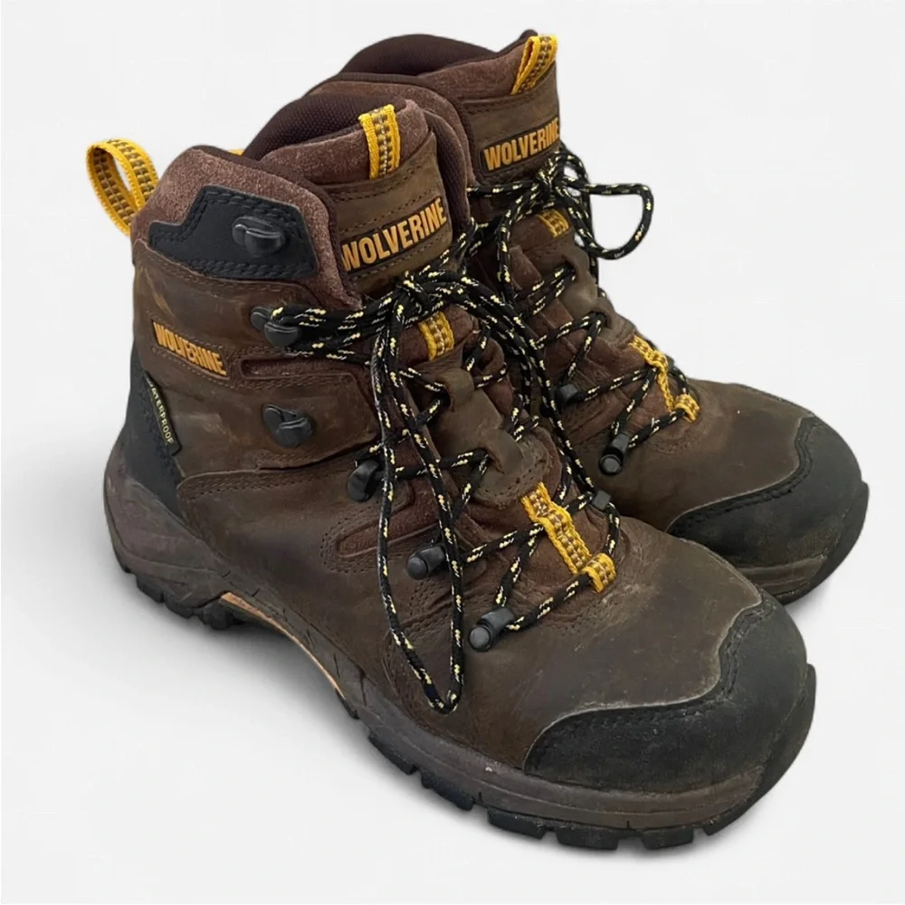 Wolverine Men’s Contractor LX CM Safety Boots in Dark Coffee Size 7